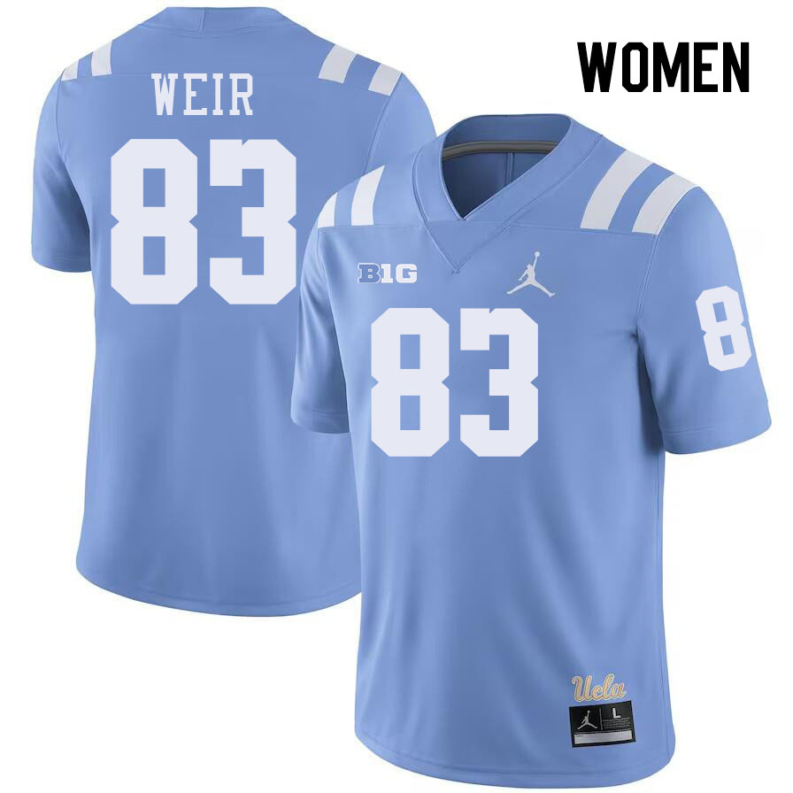 Women #83 Russell Weir UCLA Bruins College Football Jerseys Stitched-Power Blue